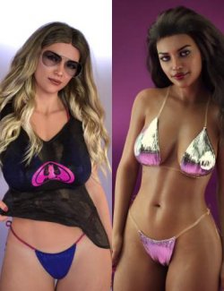 dForce Dynamic Wet Tshirt Bikini for Genesis 8 and 8.1 Females