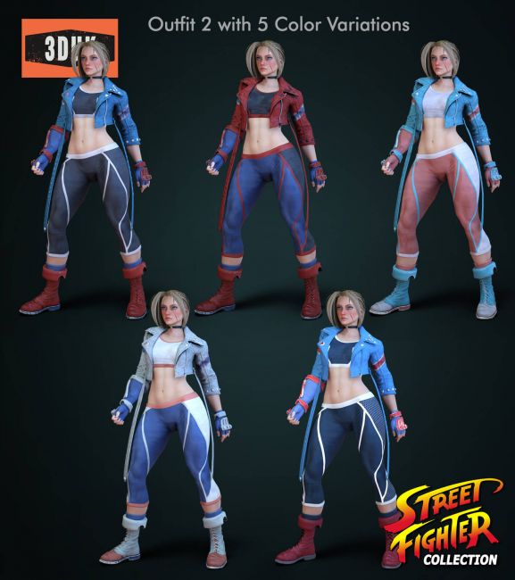 SF6 - Cammy for Genesis 8 Female  3d Models for Daz Studio and Poser