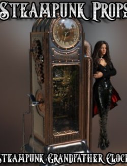 AJ Steampunk Grandfather Clock