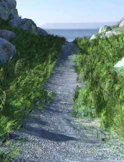 Modular 3D Kits: Rocky Grass Path