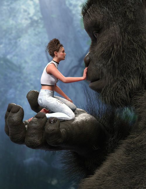 Gorilla - King Kong - V2 3D Model by VRTOON