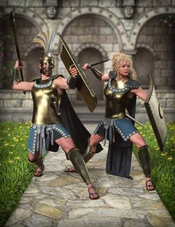 MD dForce Trojans Armor for Genesis 8, 8.1 Males and 9