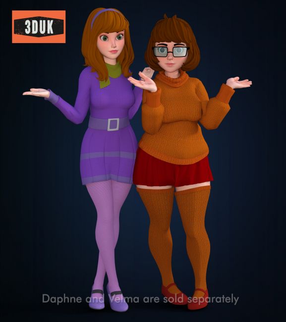 Velma Dinkley G8F  3d Models for Daz Studio and Poser