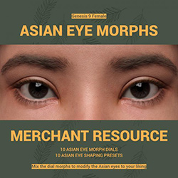 Asian Eye Morphs for Genesis 9