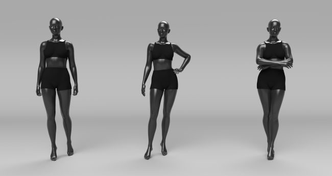 Second Life Marketplace - Mesh Female Mannequin 2.0 - Pose 03