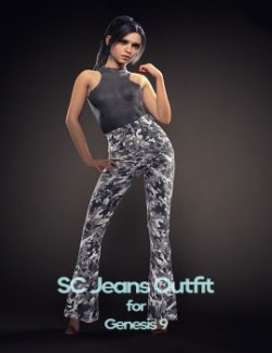 SC Jeans Outfit for Genesis 9 Feminine