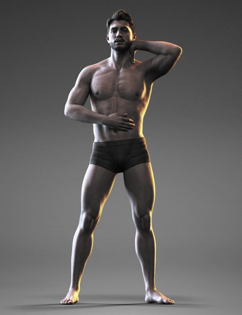 Natural Male In 3 Modeling Poses Base Mesh 3D Model - TurboSquid 2071977