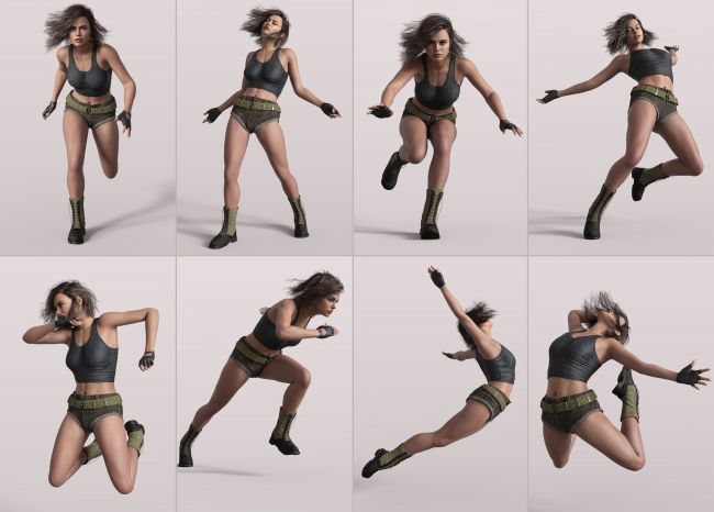 dynamic action poses