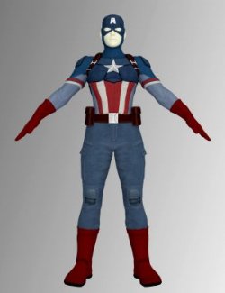 Captain America Outift for Genesis 8 Female