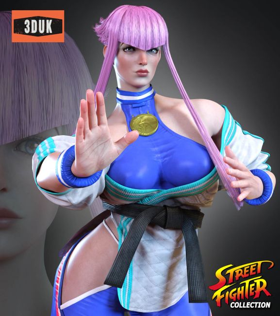 SF6 Cammy for G8F  3d Models for Daz Studio and Poser