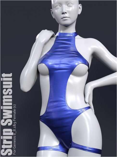 Strip Swimsuit 3d Models for Daz Studio and Poser