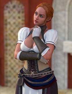 Eveline Medieval Tavern Maid Bundle for Genesis 9, 8.1 and 8 Female