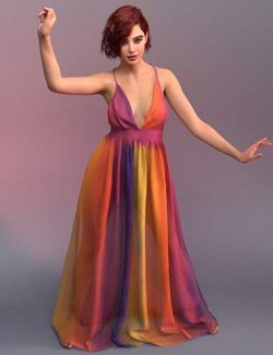 dForce Aura Gown for Genesis 9