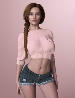 dForce X-Fashion Summer Girl Outfit for Genesis 9