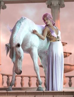 Lady of the Horse Poses for Daz Horse 3 and Genesis 9 Feminine