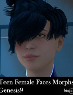 Teen Female Faces Morphs Genesis9