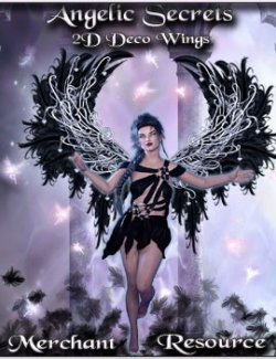 Angelic Secrets 2D Deco Wings