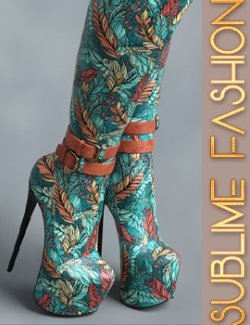 Sublime Fashion for Super Long Back Zipper Boots for G8F&G9 by devianttuna13