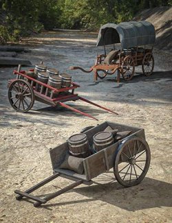 BW Medieval Transport Wagons Set 02