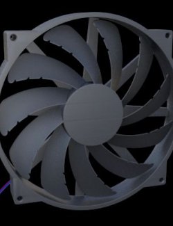 Animated DC-12V Fan