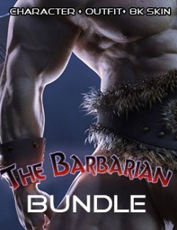 Barbarian Bundle for Genesis 8 Male, Genesis 8.1 Male and Genesis 9