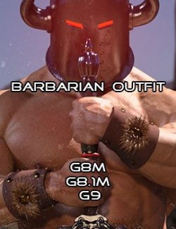 The Barbarian Outfit for G8M & G8.1M & Genesis 9