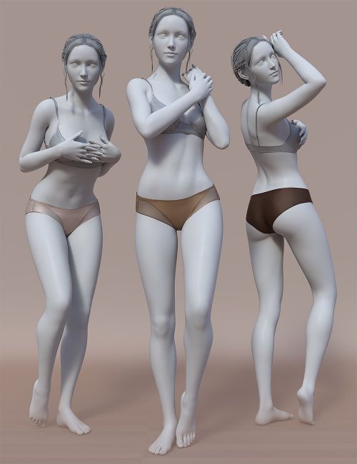 Action Poses and Expressions for Gia 8 | Daz 3D