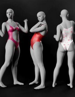 HX Swimsuit 3 for Genesis 8 and 9