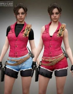 DSC Claire Redfield for G9  3d Models for Daz Studio and Poser