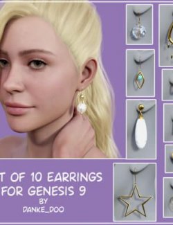 Set of 10 Earrings for Genesis 9