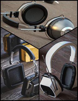 OR3D Retro Radio Headphones Bundle