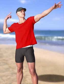 dForce M3D Beach Outfit for Genesis 9
