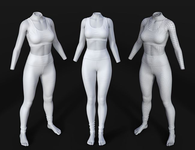 dForce SU Yoga Clothes for Genesis 9, 8.1, and 8 Female