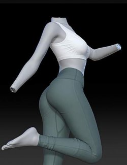 dForce SU Yoga Clothes for Genesis 9, 8.1, and 8 Female