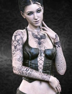 FPE Monochrome Tattoos for Genesis 9