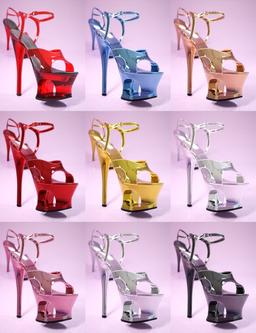 Tris High Heels for Genesis 9 and 8 Female
