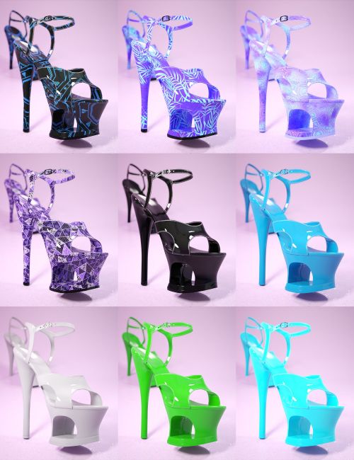 Tris High Heels for Genesis 9 and 8 Female