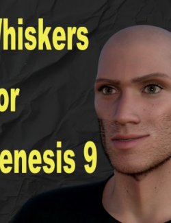 Whiskers for Genesis 9 With Textures