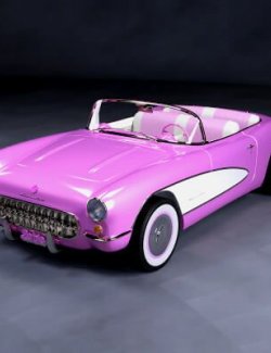 Barbie Corvette for DAZ3D