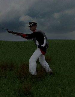 Napoleonic Russian Line Infantry Uniform for Genesis 8 Male