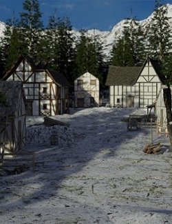 Winter Hamlet for DAZ Studio