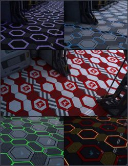 Sci-Fi Flooring Iray Shaders Volume 4