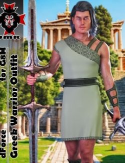JMR dForce Greek Warrior Outfit for G8M