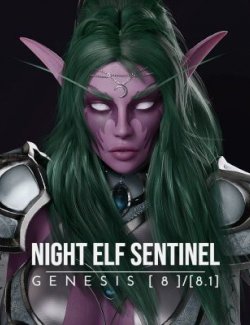 Night Elf Sentinel for Genesis 8 and 8.1 Female