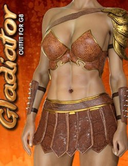 Exnem Gladiator Outfit for Genesis 8 Female