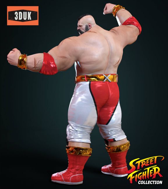 SF6 Zangief For G8M  3d Models for Daz Studio and Poser