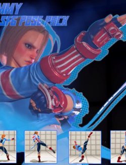 Cammy SF6 Pose Pack Vol.2 (For GEN8 & 8.1 Females) - Daz Content by  Kazkazuma