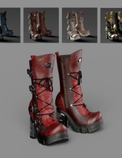 Slide3D Texture Addon for Sinister Boots for G9