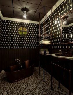 Steampunk Bathroom