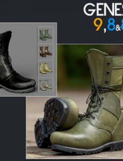 Slide3D Military Boots G9, G8, G8.1 and Texture Addon